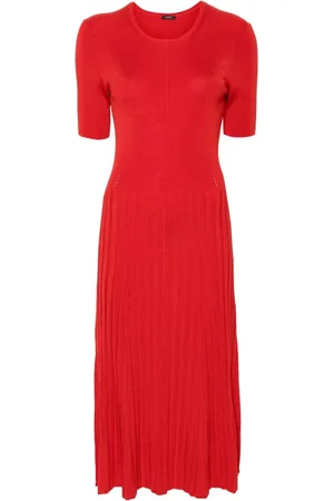 Joseph Femme, Robes, Rouge, Taille: 36 FR Robe Maxi Rouge Satinée