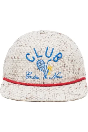 Drôle de Monsieur Homme, Accessoires, Multicolore, Taille: ONE Size Casquette de Baseball Club de Tennis Blanche