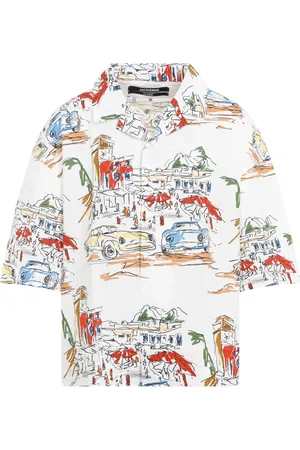 Jacquemus Homme, Chemises, Multicolore, Taille: S Chemise Graphique Capri