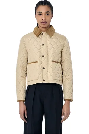 Burberry Femme, Vestes, , Taille: 40 FR Veste courte matelassée avec bordures en velours