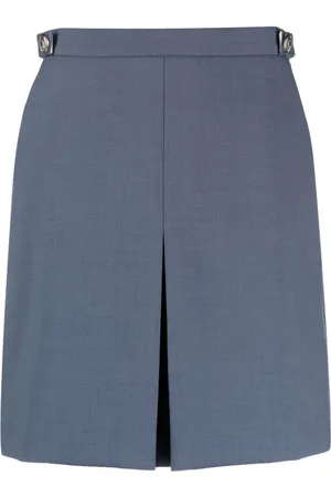Tommy Hilfiger Femme, Jupes, Bleu, Taille: 38 FR Jupe Courte à Boutons Dorés