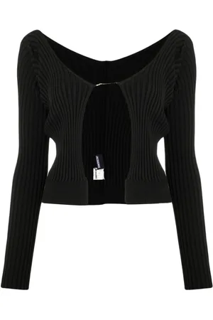 Jacquemus Femme, Pulls, Noir, Taille: 42 FR Cardigan Élégant