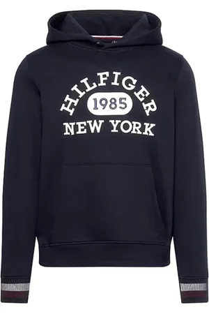 Tommy Hilfiger Homme, Sweatshirts et sweats à capuche, Bleu, Taille: S Sweat à capuche Monotype Collegiate
