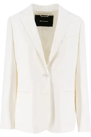 Kiton Femme, Vestes, Blanc, Taille: 42 FR Veste croisée