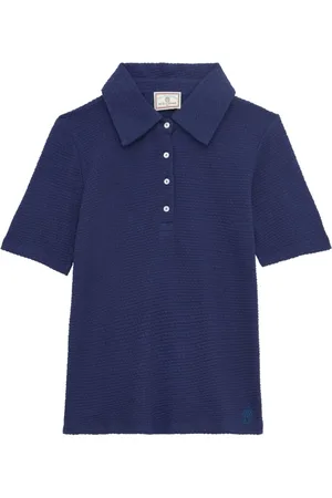 Inès de la Fressange Femme, Tops, Bleu, Taille: 40 FR Bryan polo shirt in navy cotton