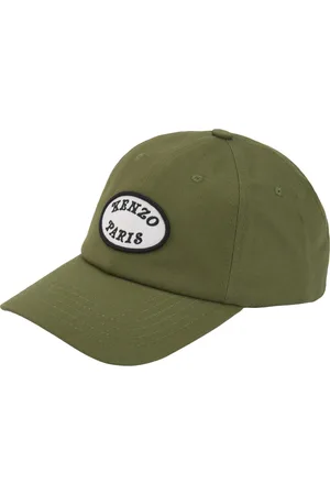 Kenzo Homme, Accessoires, Vert, Taille: ONE Size Casquette Logo Brodé