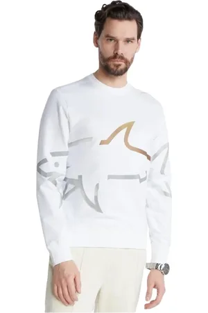 Paul & Shark Homme, Sweatshirts et sweats à capuche, Blanc, Taille: M Sweater