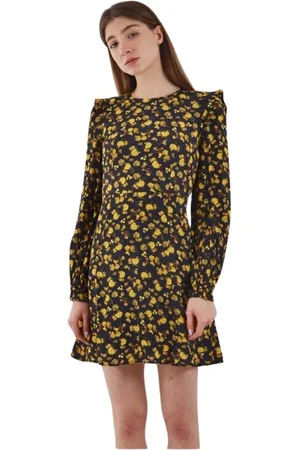 Tommy Hilfiger Femme, Robes, Multicolore, Taille: 42 FR Robe Évasée à Volants