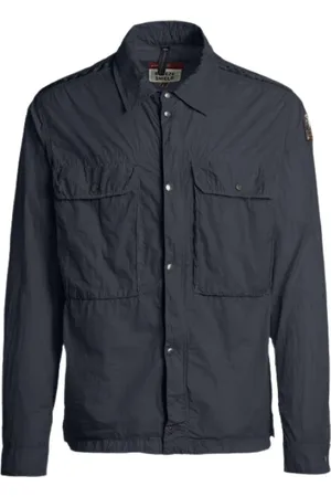 Parajumpers Homme, Vestes, Bleu, Taille: XL Veste Légère en Popeline de Nylon