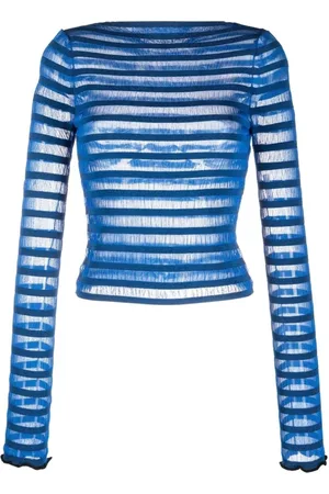 Proenza Schouler Femme, Pulls, Bleu, Taille: 40 FR Pull Décontracté Rayé Multicolore
