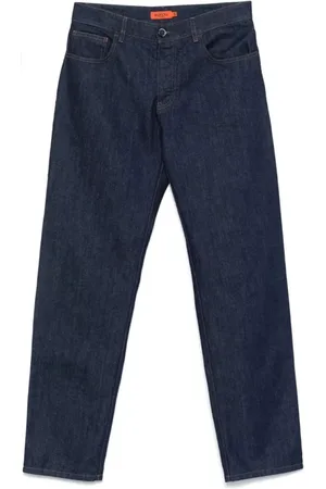 BARENA Homme, Jeans, Bleu, Taille: L Pantalon Bleu en Coton Coupe Élégante