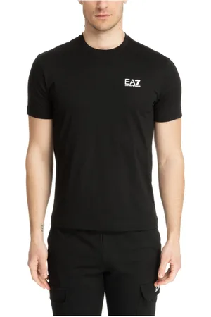 EA7 Homme, Tops, Noir, Taille: L T-shirt Core Logo Motif Uni