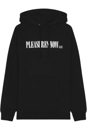 Pleasures Homme, Sweatshirts et sweats à capuche, Noir, Taille: XL Sweat à capuche avec cordon et impression poitrine