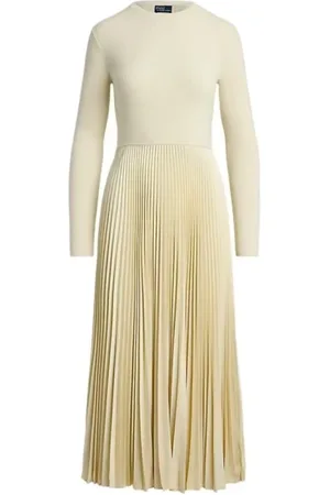 Ralph Lauren Femme, Robes, Blanc, Taille: 38 FR Robe Élégante pour Femmes