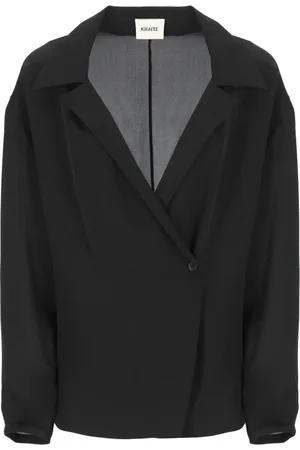 Khaite Femme, Vestes, Noir, Taille: 36 FR Chemisier en soie à col tailleur