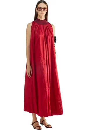 LIVIANA CONTI Femme, Robes, Rouge, Taille: 40 FR Robe Rouge Abito LEA