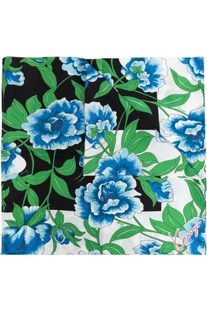 Kenzo Femme, Accessoires, Multicolore, Taille: ONE Size Foulard en Soie à Motifs Floraux