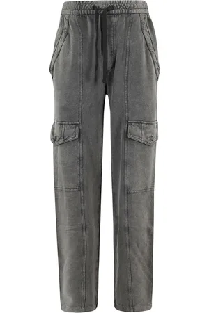 Isabel Marant Femme, Pantalons, Noir, Taille: 36 FR Peorana Urban Drawstring Track Pants
