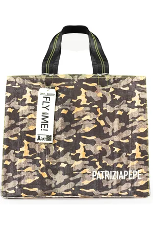 Patrizia Pepe Femme, Sacs, Vert, Taille: ONE Size Shopperka à Clip Magnétique avec Pochette Détachable