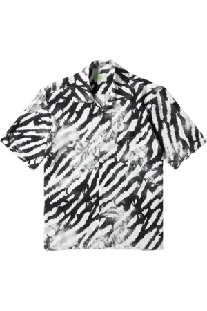 ARIES Homme, Chemises, Multicolore, Taille: L Chemise Hawaienne Tropicale à l