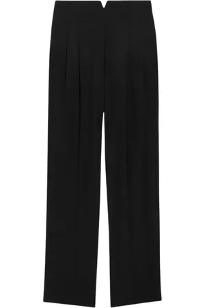 Jacquemus Femme, Pantalons, Noir, Taille: 38 FR Pantalon de Laine Taille Haute