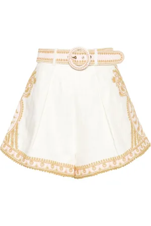 ZIMMERMANN Femme, Shorts, Blanc, Taille: 36 FR Waverly Shorts