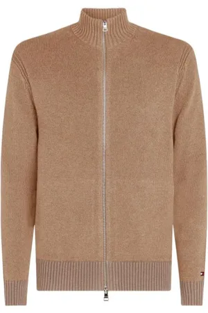 Tommy Hilfiger Homme, Pulls, , Taille: XL Pull Zippé En Maille Mouline