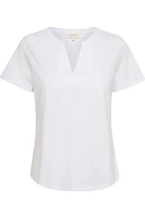 Part Two Femme, Tops, Blanc, Taille: 36 FR T-shirt col en V