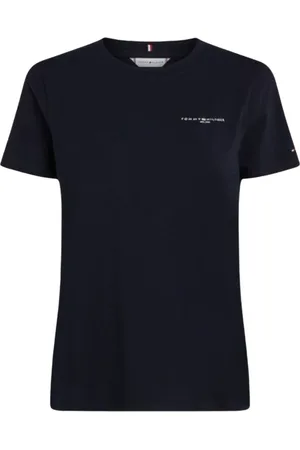 Tommy Hilfiger Femme, Tops, Bleu, Taille: 36 FR T-Shirt Logo Vintage