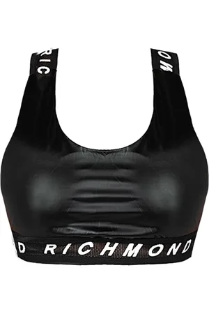 John Richmond Femme, Tops, Noir, Taille: 38 FR Eco Leather Sport Top