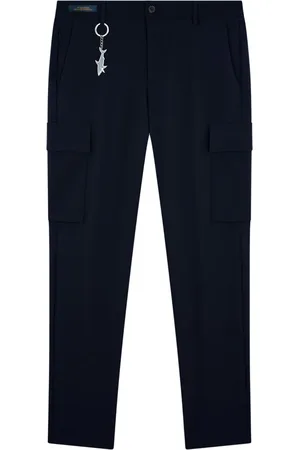 Paul & Shark Homme, Pantalons, Bleu, Taille: L Pantalon Regular Fit en Nylon