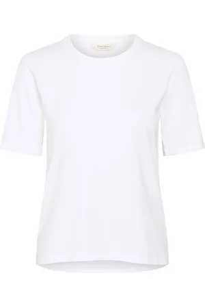 Part Two Femme, Tops, Blanc, Taille: 42 FR T-shirt Blanc Lumineux à Manches Courtes