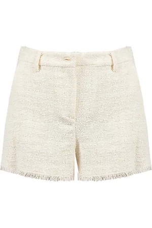 Pinko Femme, Shorts, Blanc, Taille: 42 FR Short Casual Taille Haute