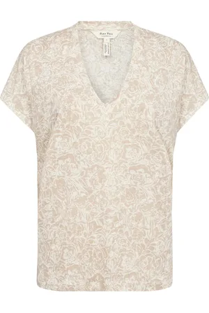 Part Two Femme, Tops, , Taille: 40 FR T-shirt French Oak à imprimé rose