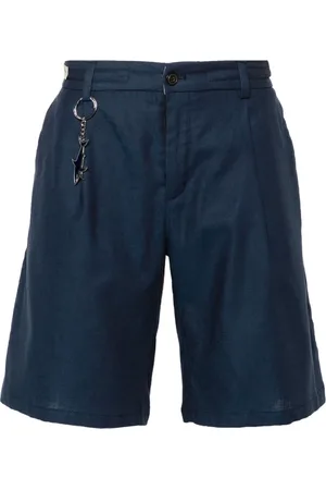 Paul & Shark Homme, Shorts, Bleu, Taille: M Short Décontracté en Lin à Cordon de Serrage