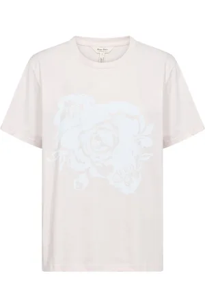 Part Two Femme, Tops, Rose, Taille: 44 FR T-shirt imprimé rose craie mauve