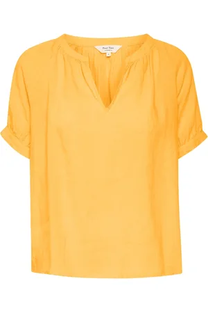 Part Two Femme, Blouses et Chemises, Jaune, Taille: 44 FR Popsypw Blouse