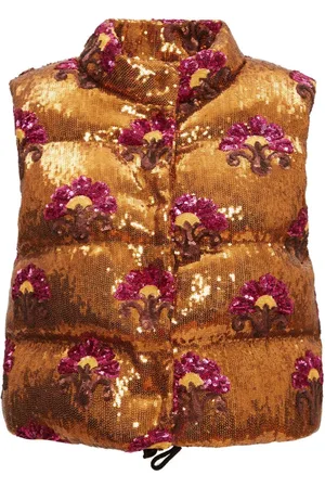 La DoubleJ Femme, Vestes, Brun, Taille: 42 FR Veste Puffer à Sequins