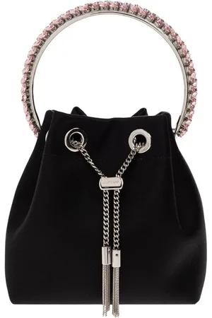 Jimmy Choo Femme, Sacs, Noir, Taille: ONE Size Sac à bandoulière en satin