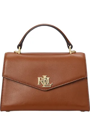 Ralph Lauren Femme, Sacs, Brun, Taille: ONE Size Farrah SM Satchel Small