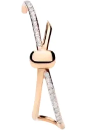 Pomellato Femme, Accessoires, Jaune, Taille: ONE Size Single Ear Cuff Together en Or Rose et Diamants