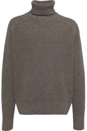 HUGO BOSS Homme, Pulls, Brun, Taille: L Pull Col Roulé en Laine Chunky