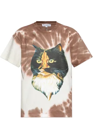 J.W.Anderson Femme, Tops, Brun, Taille: 42 FR T-shirt avec imprimé