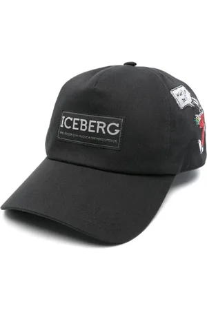 Iceberg Homme, Accessoires, Noir, Taille: ONE Size Casquette de baseball à écusson logo