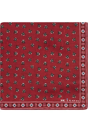 Kiton Homme, Accessoires, Rouge, Taille: ONE Size Écharpe Élégante en Soie Rouge