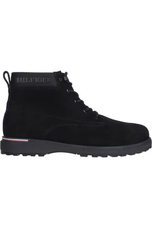 Tommy Hilfiger Homme, Chaussures, Noir, Taille: 46 EU Bottines Corporate Noires d`Extérieur à Cheville