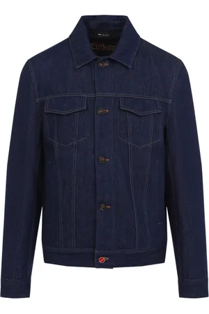 Kiton Homme, Vestes, Bleu, Taille: M Veste en Coton Bleu