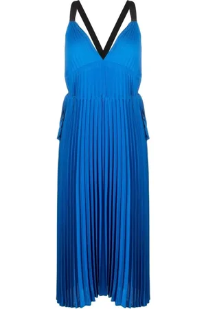 Proenza Schouler Femme, Robes, Bleu, Taille: 36 FR Robe Tank Plissée Broomstick