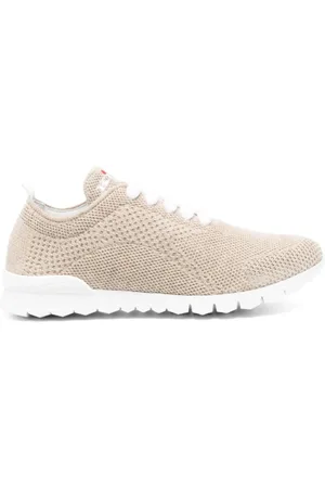 Kiton Femme, Chaussures, Brun, Taille: 40 EU Baskets Tricotées avec Fil Métallisé