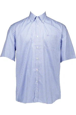 Paul & Shark Homme, Chemises, Bleu, Taille: XL Chemise à Manches Courtes en Twill de Coton Bleu